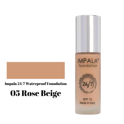 Impala Waterproof Foundation 24/7 SPF15 30ml No 5